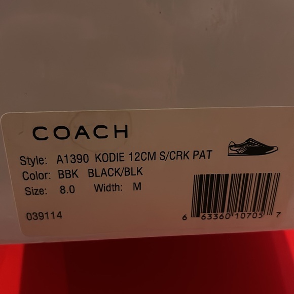 Coach Kodie Canvas Suede sneakers sz 8 - Picture 2 of 8